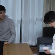 Keita watching the videotape